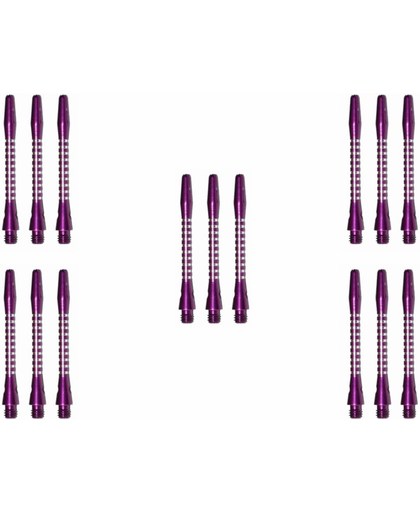 5 Sets - Abbey Darts Shafts Aluminium - Paars - medium - darts shafts