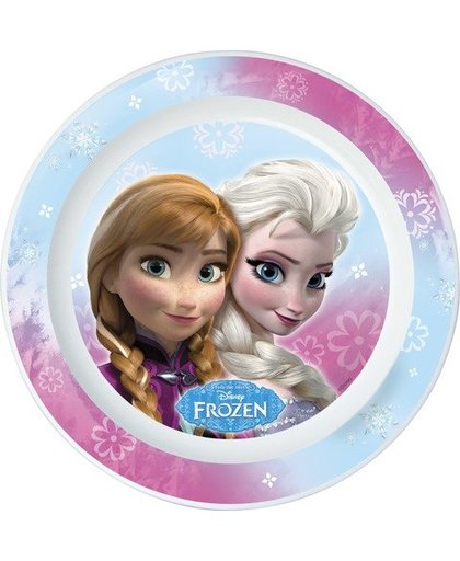 Disney Frozen bord 22 cm lichtblauw/roze