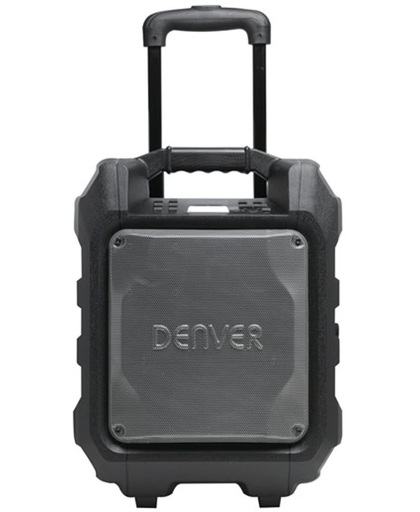 Denver TSP-303, 8" bluetooth trolley speaker met discolicht