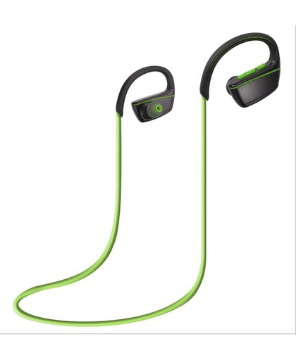 Draadloze In-ear oordopjes| PowerLocus IPX7 waterdichte wireless earphones| draadloze sport headset met ruisonderdrukking voor in de sportschool, tijdens het fietsen of voor tijdens een work-out, geschikt voor iPhone, iPad, Samsung, Mac -Zwart/Groen