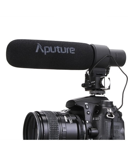 Aputure V-MIC D2 Sensitivity Adjustable Directional Condenser Shotgun microfoon(zwart)