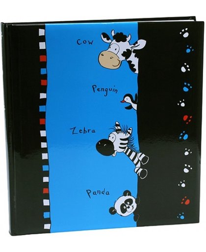 GOLDBUCH GOL-27267 Kinderalbum CRAZY ANIMALS zwart/blauw als fotoboek