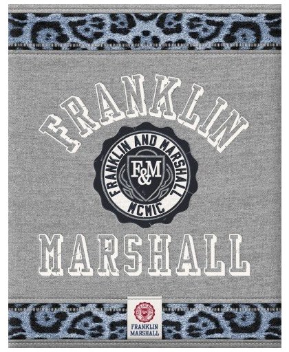 Franklin And Marshall Schrift A5 Lijn Grijs