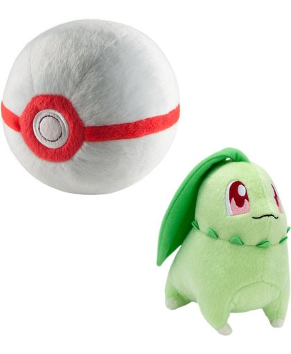 Pokemon Gift Set pluche Chikorita en Premier Ball