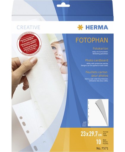 HERMA 7571 230 x 297 mm Karton 1stuk(s) sheet protector