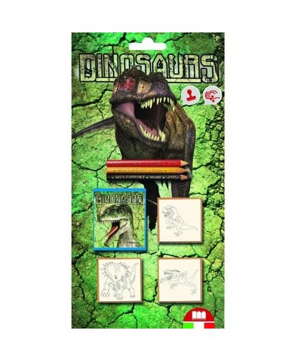 Multiprint Stempelset Dinosaurus: 7 Delig