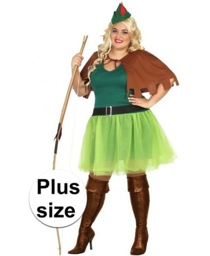 Grote maten Robin Hood kostuum 4-delig voor dames XXL (46-48) - verkleedpak