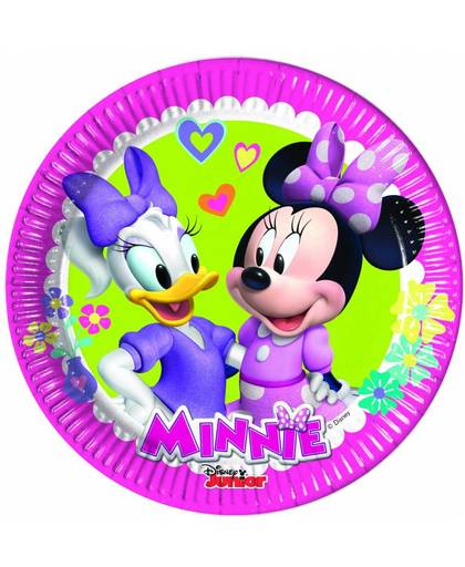 Minnie Mouse Gebaksbordjes Happy 20cm 8 stuks