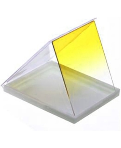 square gradual change yellow color lens filter(geel)
