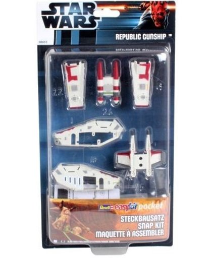 Revell - Star Wars - Easykit Pocket Model Snap Kits - Republic Gunship - 00655