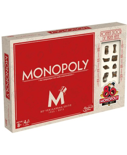 Monopoly 80ste Verjaardag Editie Nederland - Bordspel