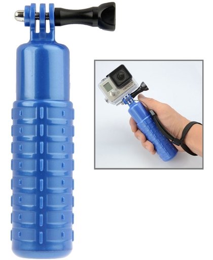 Bobber Floating Hand Grip Handheld Mount met Wrist Strap + schroeven voor GoPro Hero 4 / 3+ / 3 / 2(blauw)