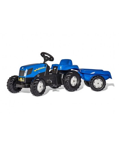 Rolly Toys traptractor RollyKid New Holland T7040 junior blauw