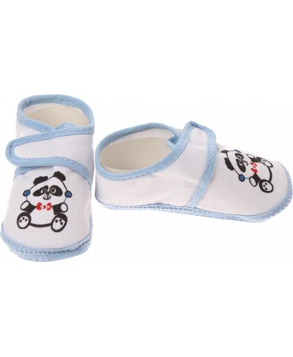 Junior Joy babyschoenen Newborn junior wit/lichtblauw met panda