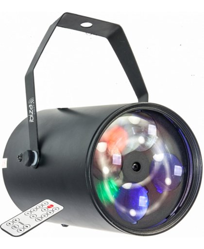 Ibiza Light GOBO-RGBW12W Rgbw lichteffect met 4x 3w led?s & 4 gobo?s