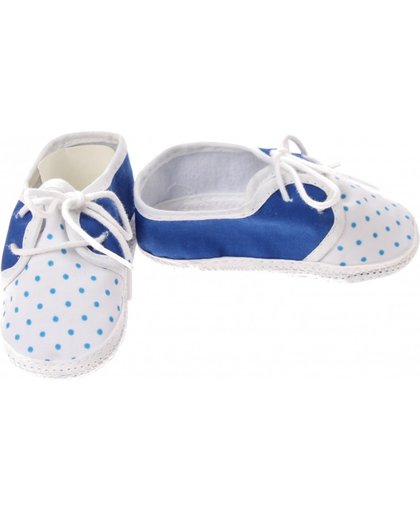 Junior Joy babyschoenen Newborn junior blauw/wit met stippen