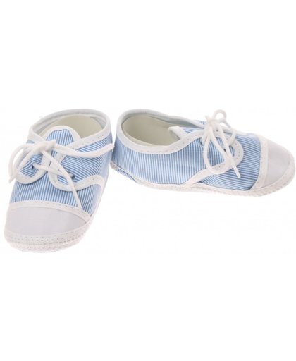 Junior Joy babyschoenen Newborn junior lichtblauw/wit gestreept