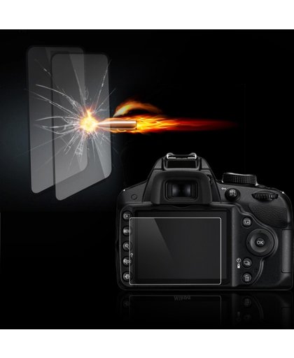 Tempered Glass Screenprotector Voor de Nikon D3100 / D3200 / D3300 - Display Beschermkap