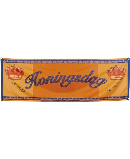8 stuks: Polyester banner - Koningsdag - 74x220cm