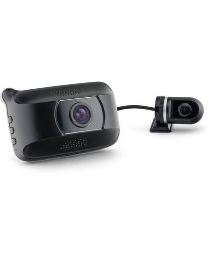CALIBER DVR125 DUAL (camera voor en achter)  2.0MP Dashcam voor in auto met G-sensor nachtmodus en extra camera achter. Dubbele dashcam.