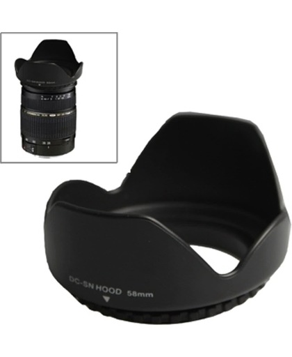 58mm lens hood voor cameras(schroeven houder)