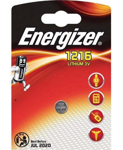 Energizer knoopcel CR1216 blisterverpakking