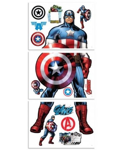 Marvel Muursticker Captain America 122 cm