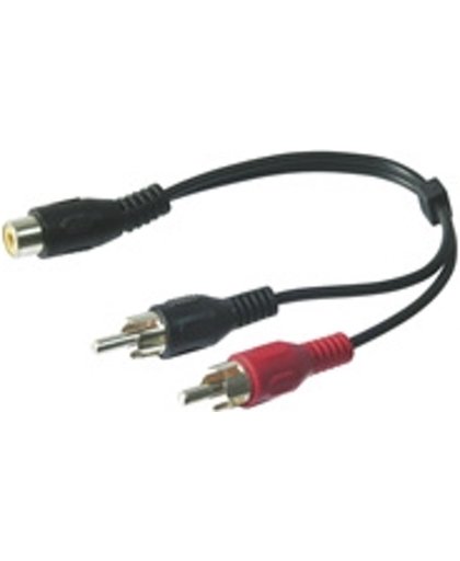 Wentronic AVK 108-150 1.5m 1.5m 2 x RCA RCA Zwart audio kabel