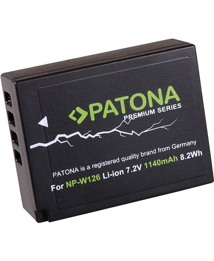 PATONA Premium Battery f. Fuji NP-W126 HS33 EXR Fujifilm FUJI Finepix -Pro 1 HS30 EXR