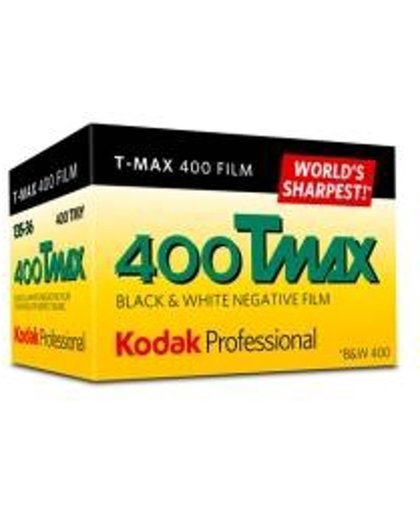 Kodak PROFESSIONAL T-MAX 400 FILM, ISO 400, 36-pic, 1 Pack 36opnames kleurenfilm