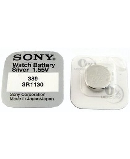 Sony 389, SR1130SW, AG10, 390, SR54, V390 knoopcel horlogebatterij