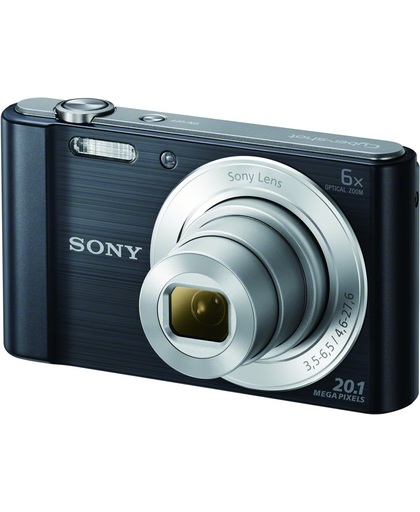 Sony Cyber-shot DSC-W810 Compactcamera 20,1 MP 1/2.3" CCD 5152 x 3864 Pixels Zwart