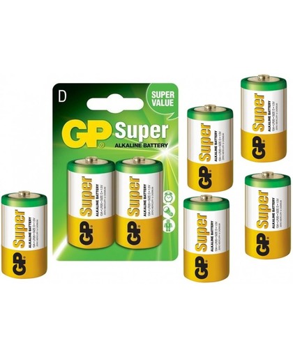10x blister GP Super Alkaline LR20/D batterij