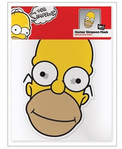 Homer Simpson masker van karton