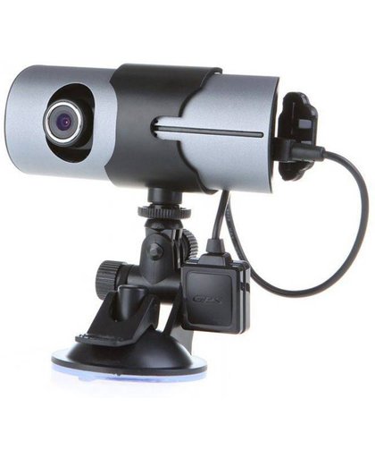Auto Dashcam Dual Cam Met GPS Logger En 16GB Geheugenkaart