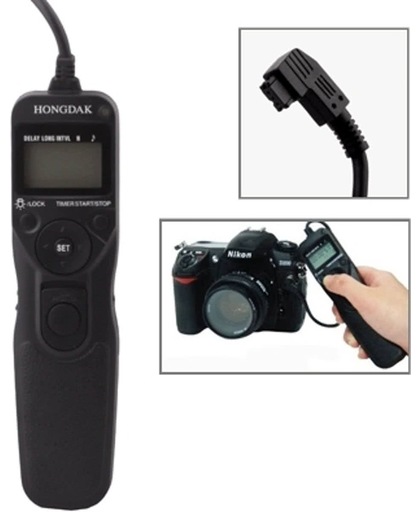 lcd display timer remote cord voor sony alpha dslr - a100 / a900 / a700 / a350 / a300 / a200