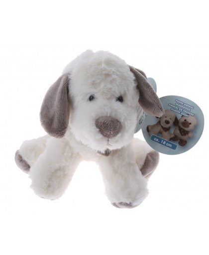 Eddy Toys knuffel hond pluche 18 cm