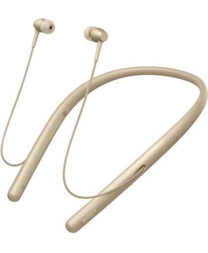 Sony h.ear in Wireless 2 Wireless Neckband Stereofonisch Bedraad/Draadloos Goud mobiele hoofdtelefoon