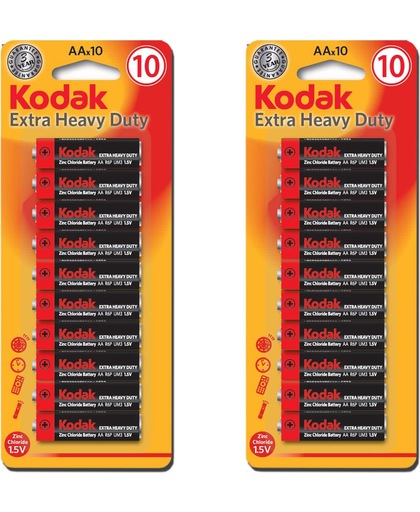 Batterij AAA Batterijen Kodak Extra Heavy Duty Goede kwaliteit Batterijen - Gratis Verzending - Mini Penlite - 20 Stuks