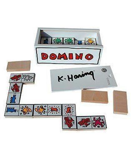 Houten Keith Haring domino spel - collectors item