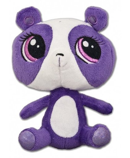 Hasbro Littlest Pet Shop Penny Panda knuffel paars/wit 19 cm