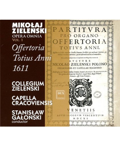 Zielenski: Opera Omnia - Vol.1