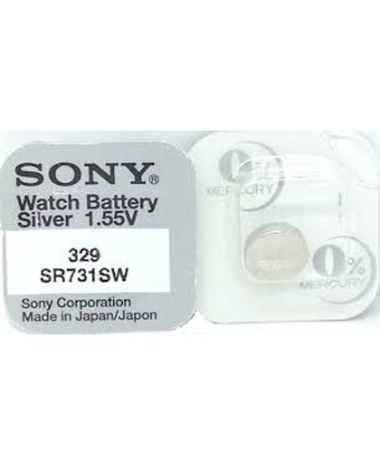 Sony 329, SR731SW knoopcel horlogebatterij