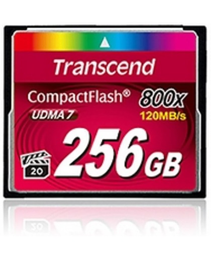 Transcend 256GB 800x CF 256GB CompactFlash MLC flashgeheugen
