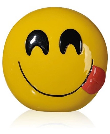 Emoji - Emoticon - Smiley - spaarpot "Savouring Delicious Food"