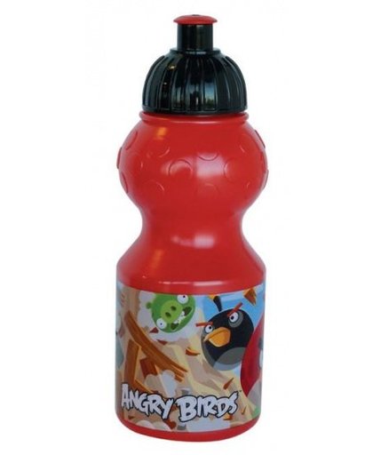 Angry Birds Bidon kunststof 350 ml rood