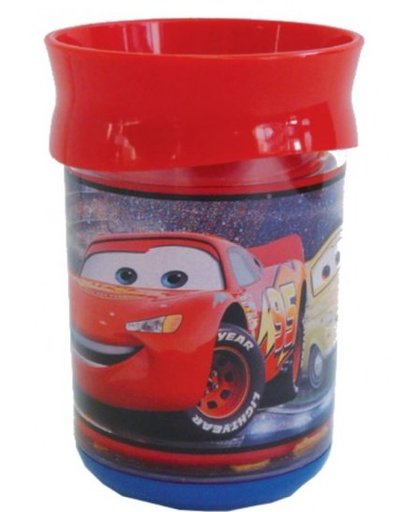 Disney Beker Cars dubbelwandig kunststof 250 ml rood