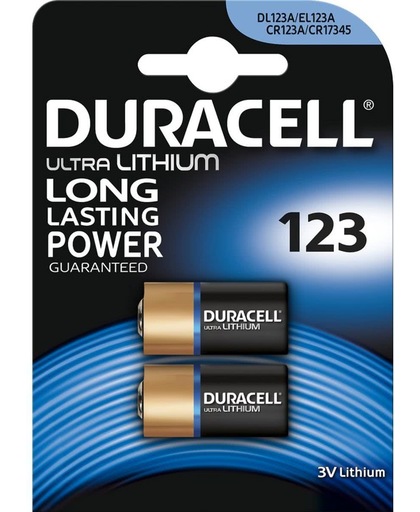 Duracell 2-pack CR123A Lithium niet-oplaadbare batterij
