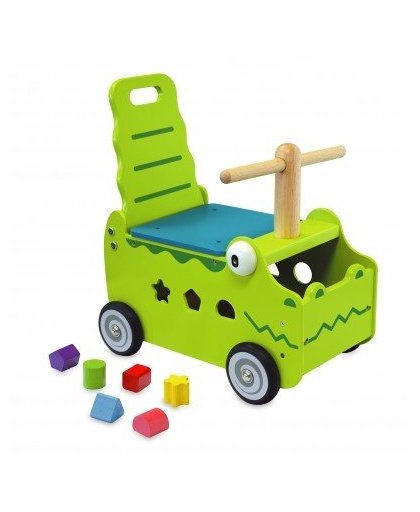 I'm Toy Loop en duwwagen krokodil 42 x 38 x 24 cm groen