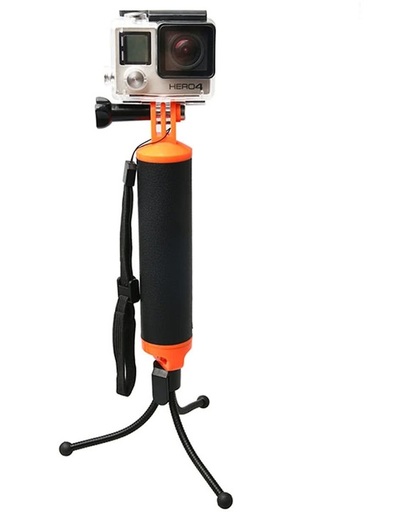 Floating Handle Grip met Tripod houder & Adjustable Anti-lost Strap voor GoPro HERO5 /4 /3+ /3 /2 /1